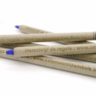 Gerecycled papier kogelpen